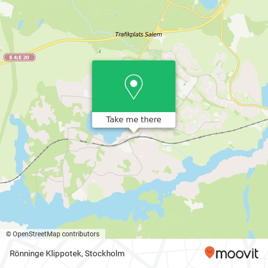 Rönninge Klippotek map