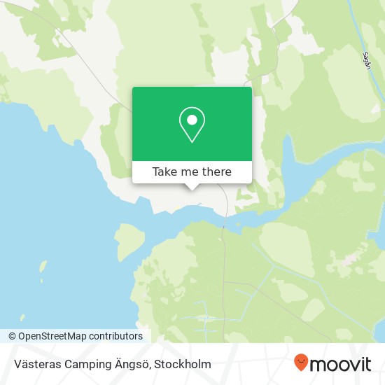 Västeras Camping Ängsö map