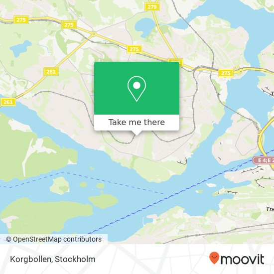 Korgbollen map