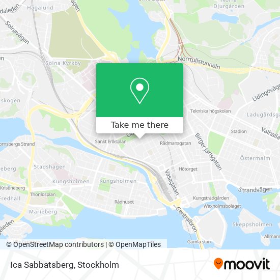 Ica Sabbatsberg map