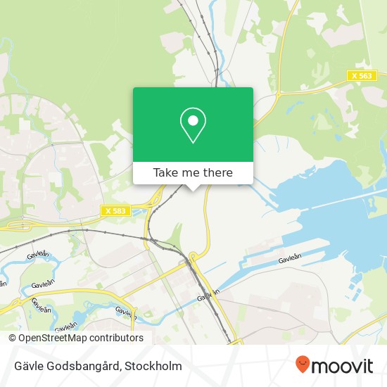 Gävle Godsbangård map