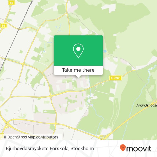 Bjurhovdasmyckets Förskola map