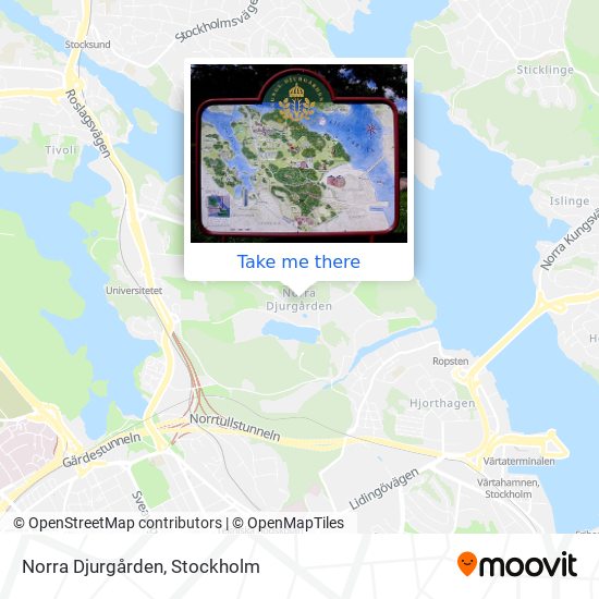 Norra Djurgården map