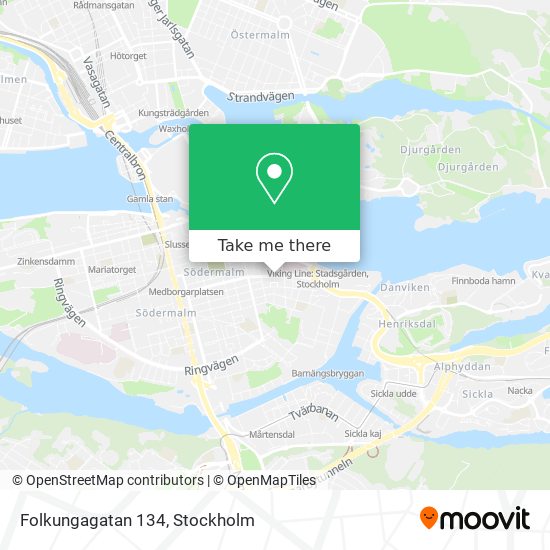 Folkungagatan 134 map