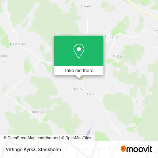 Vittinge Kyrka map