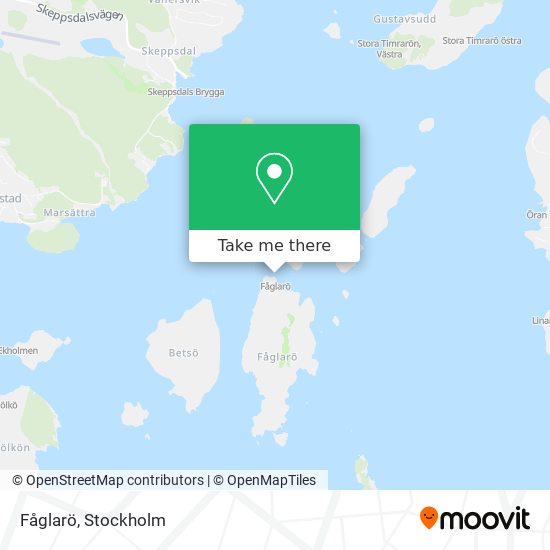 Fåglarö map