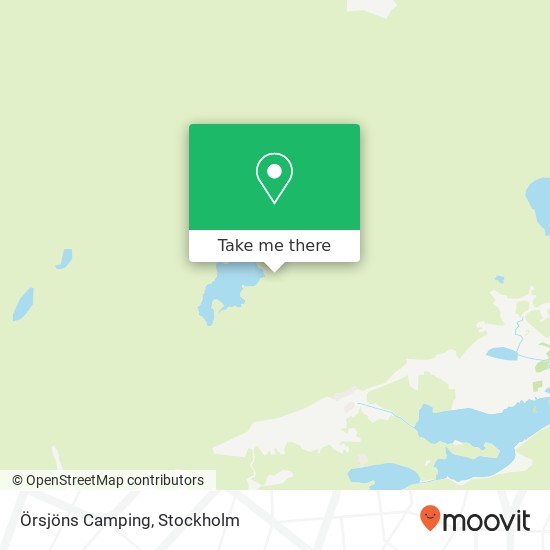 Örsjöns Camping map