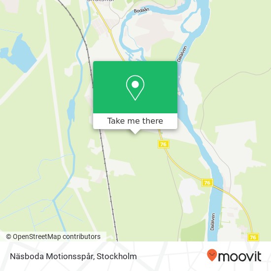 Näsboda Motionsspår map