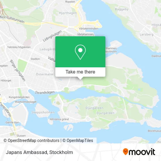 Japans Ambassad map