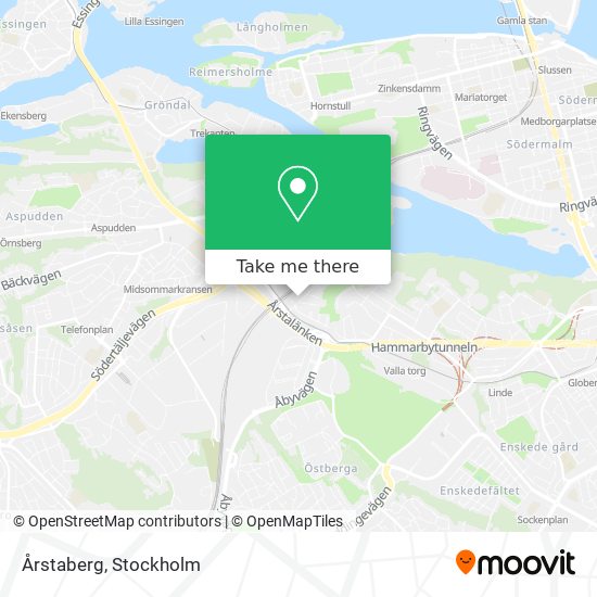 Årstaberg map