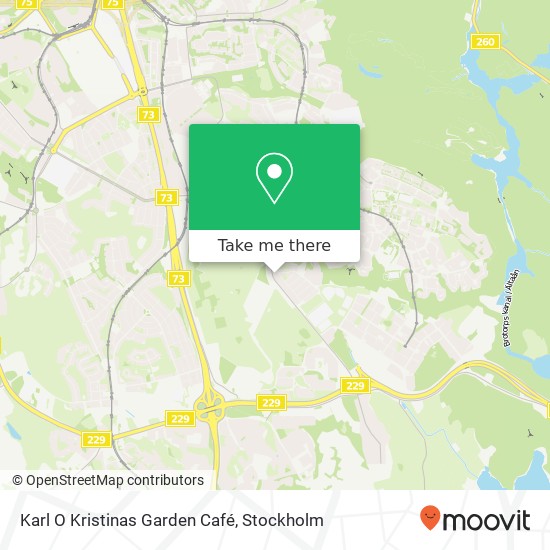 Karl O Kristinas Garden Café map