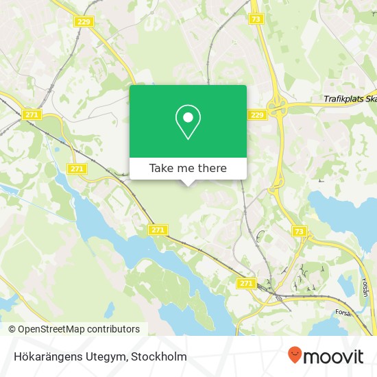 Hökarängens Utegym map