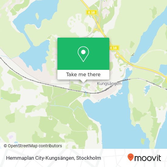 Hemmaplan City-Kungsängen map