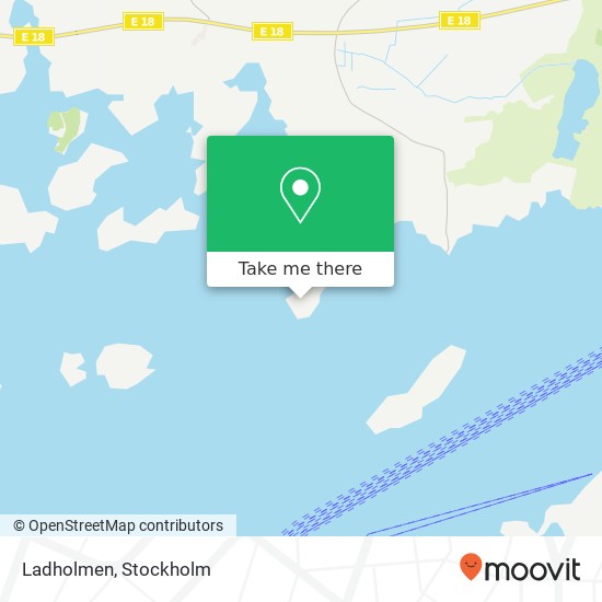 Ladholmen map