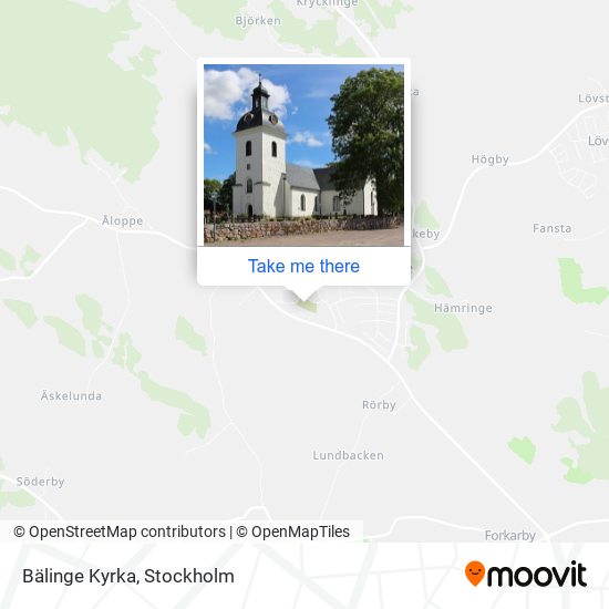 Bälinge Kyrka map