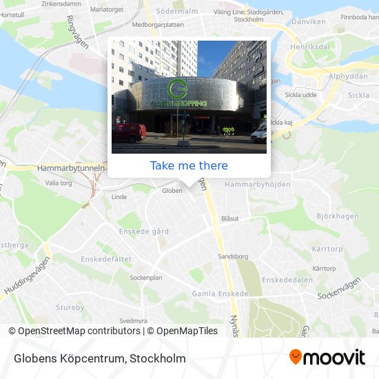 Globens Köpcentrum map