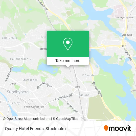 Quality Hotel Friends map