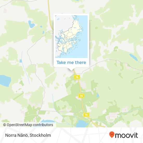 Norra Nånö map