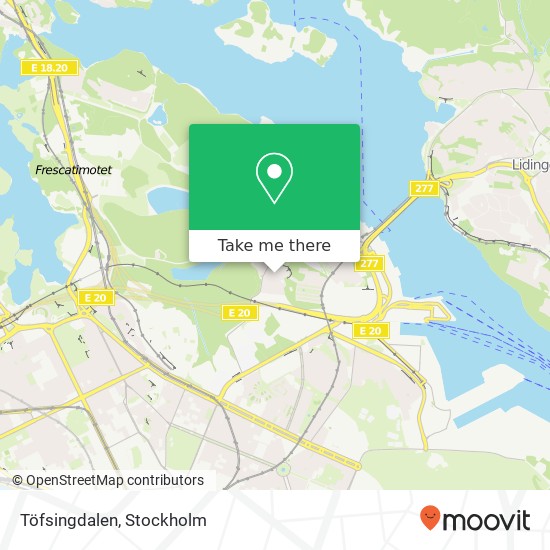 Töfsingdalen map
