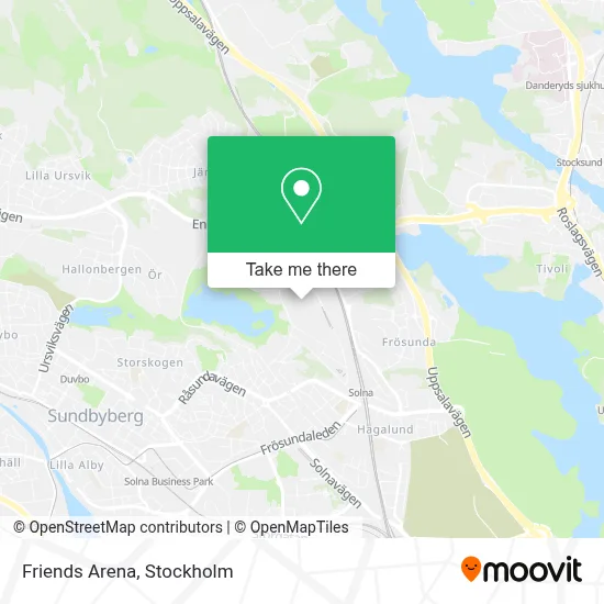 Friends Arena map