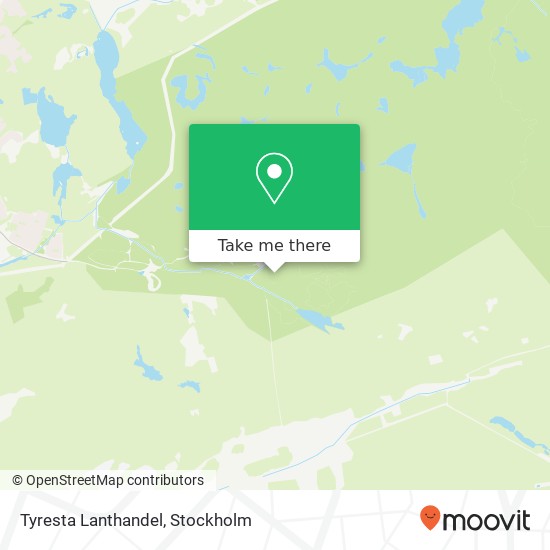 Tyresta Lanthandel map
