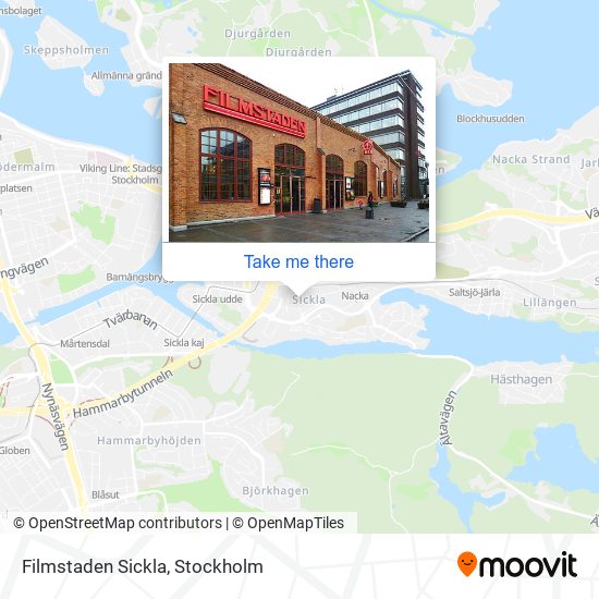 Filmstaden Sickla map