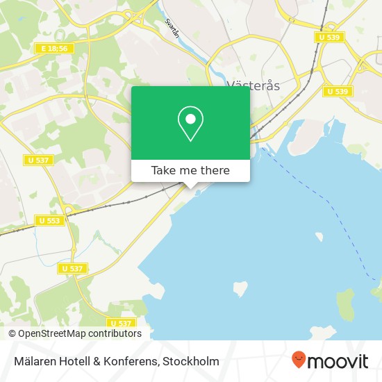 Mälaren Hotell & Konferens map