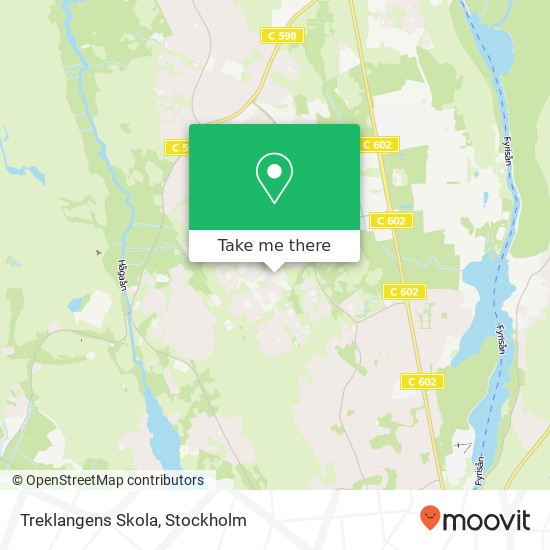 Treklangens Skola map