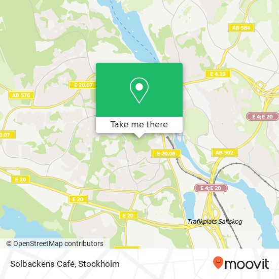 Solbackens Café map
