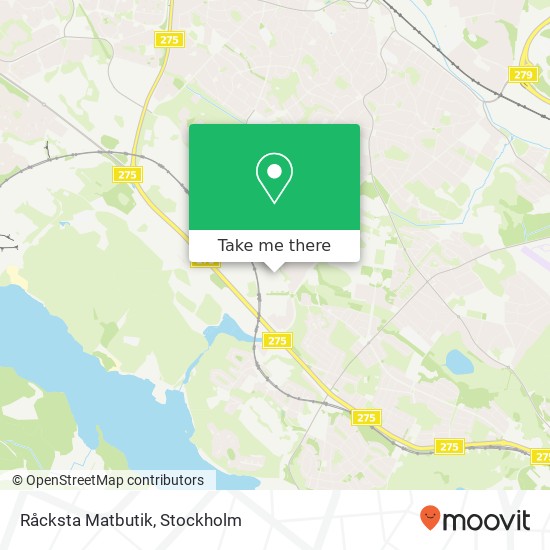 Råcksta Matbutik map