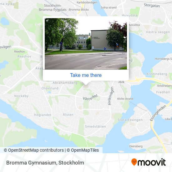 Bromma Gymnasium map