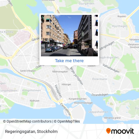 Regeringsgatan map