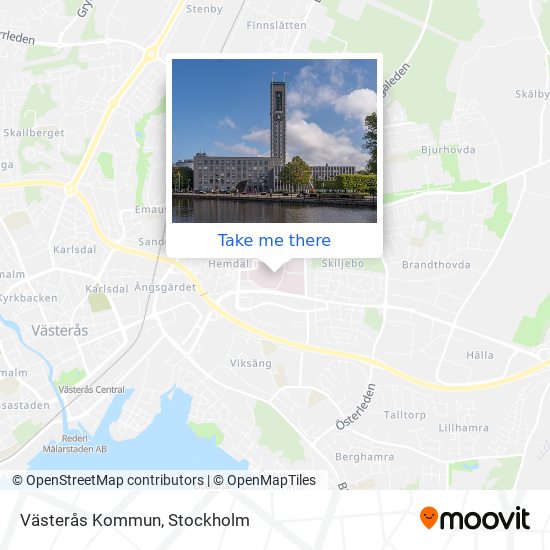 Västerås Kommun map