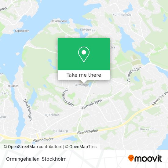 Ormingehallen map