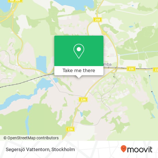 Segersjö Vattentorn map