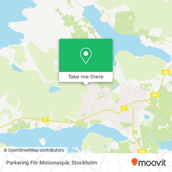 Parkering För Motionsspår map