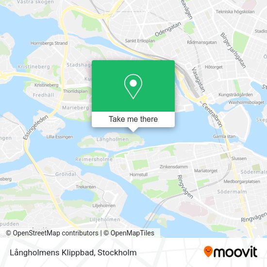 Långholmens Klippbad map