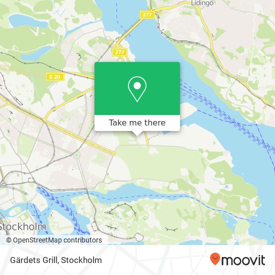 Gärdets Grill map