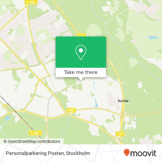 Personalparkering Posten map