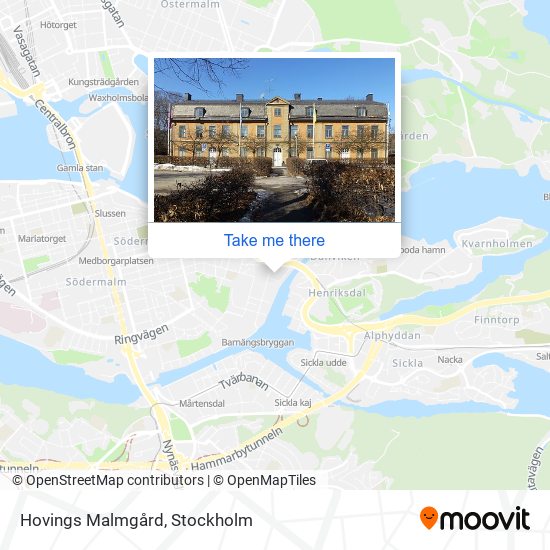 Hovings Malmgård map
