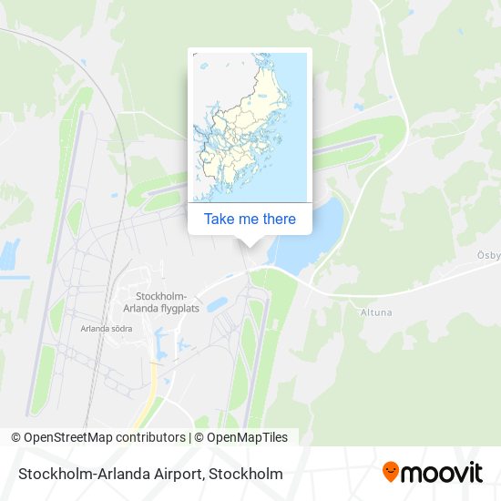 Stockholm-Arlanda Airport map