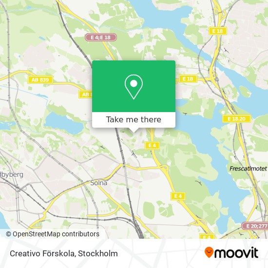 Creativo Förskola map