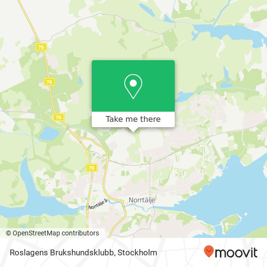 Roslagens Brukshundsklubb map