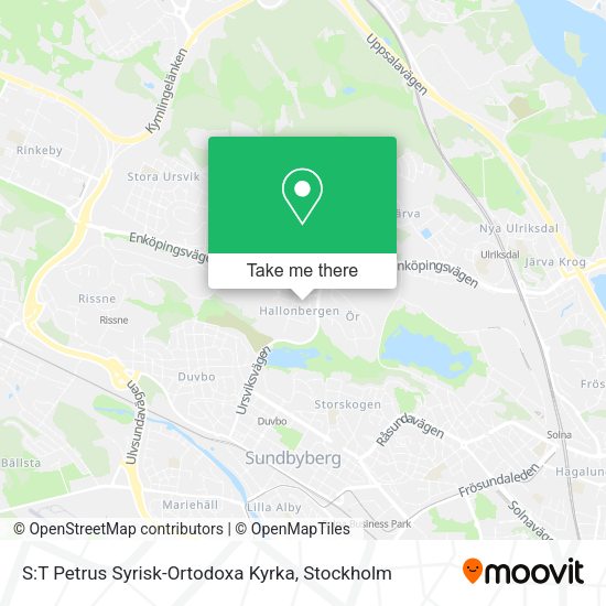 S:T Petrus Syrisk-Ortodoxa Kyrka map