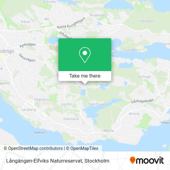 Långängen-Elfviks Naturreservat map