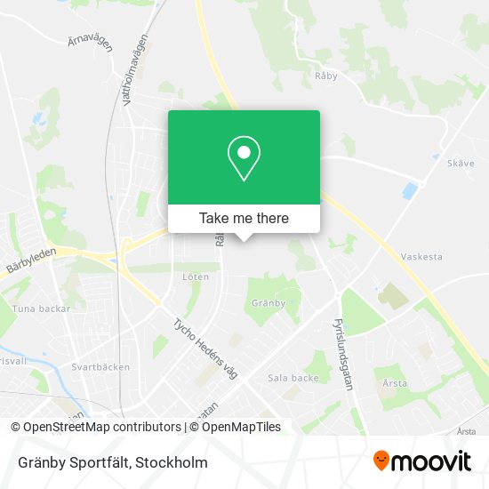 Gränby Sportfält map