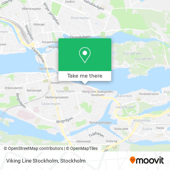 Viking Line Stockholm map