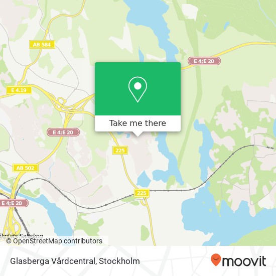 Glasberga Vårdcentral map