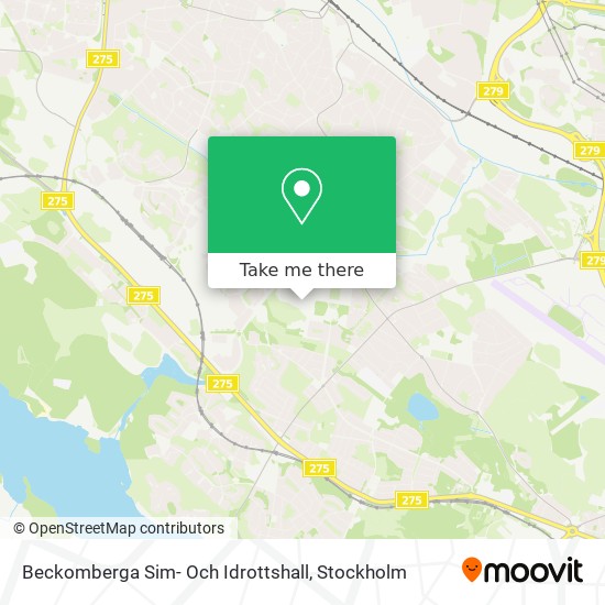 Beckomberga Sim- Och Idrottshall map