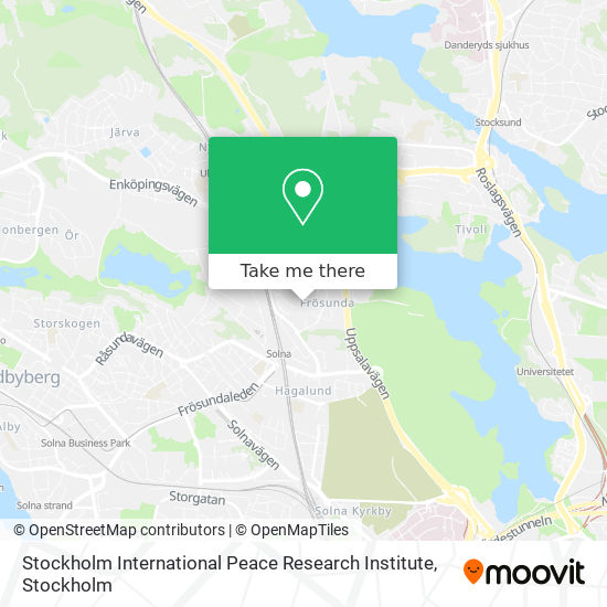 Stockholm International Peace Research Institute map